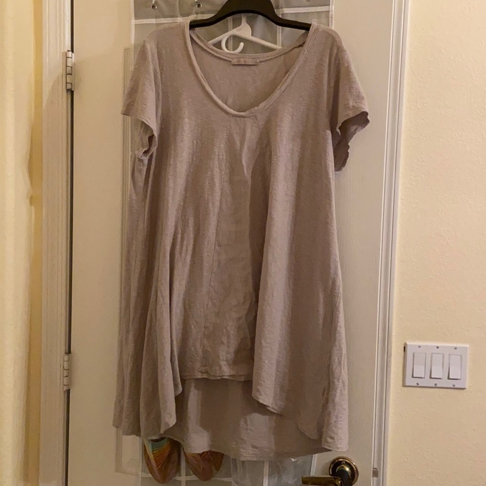 Cut Loose … Hi/low Linen Tunic